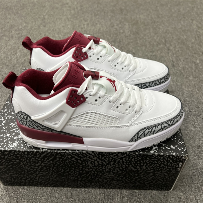 Women's Running weapon Air Jordan 4 White/Red Shoes 0112